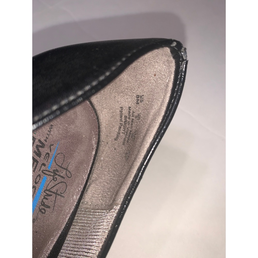 LifeStride Bright Black Memory Foam Cap Toe Pumps Heels Womens Size 8M‎ - Picture 10 of 15